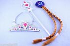 Lovely Princess Anna Cosplay Dress With Crown Wand Braid Cosplay Set