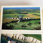 4 Military Aviation Postcards P-47d Thunderbolt P-51d Mustang B-17 Fortress