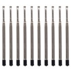 10pc Ink Pen Point Refill Ballpoint 1mm Medium Tips For Parker Pen With Spring