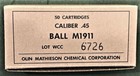 Olin   Western  wcc  Vietnam Era M1911  45 Acp New Replica 50 Round Ammo Boxes
