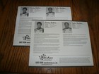 Kasey Kahne   Tyler Walker Fact Sheet Flyer - Deka Batteries -two For One