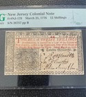 1776 New Jersey Colonial Note 12 Shillings Pmg 58 Exceptional Paper Quality