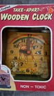 Vintage Take-apart Wooden Clock Toy Puzzle Rainbow Deer In Original Box Mcm