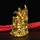 Brass Myth Horse Galloping  Nine Horses Galloping  Fast Riding Statue