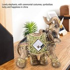 Elephant Statue Lucky Feng Shui Green Elephant Statue Sculpture Home Decor_large