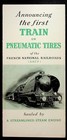2 French National Railroads Travel Brochures Train On Tires paris To Nice -e17-c
