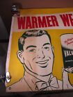 Vtg 1950s Valvoline Motor Oil   Gas Station  Advertisement Banner Poster 57     a 