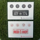 Murray Flat Face Fire Truck Pedal Car Decal Set - License Plate   Gauge Stickers