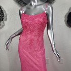 Nwt  410 morrell Maxie 8 10 pink Embroidered Lace Sequin Prom Evening Dress