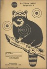 Vintage Sears Roebuck Paper Shooting Targets Set Of 4 Animals 1940s-50s 6x9