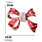 Christmas Pin Brooch Bow Red Fashion Jewelry Fast Free Ship 1 6 Inch