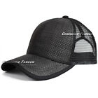Trucker Hat Baseball Cap Mesh Snapback Adjustable Curved Visor Solid Blank Mens