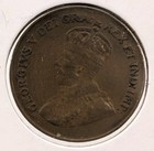 1923 Canada One Cent Penny Km 28