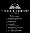 Personalized 10-item Curated Victorian Mourning   Gothic Mystery Antique Box