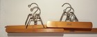Vintage The Setwell Wooden Hangers Lot Of 4 All Original  Vintage 12 5  10 