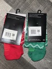 Nike Elite Basketball Dri Fit Crew Length Christmas Socks 2 Pair Set Youth 5-7