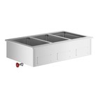 Three Pan Full Size Insulated Drop-in Hot Food Well - 208 240v