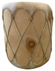 Large 20    X 13    Native American Taos Double Sided Log   Rawhide Drum W beater