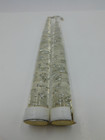 Lot Of  2  Vintage Mcm Silver Fleck Clear Lucite Candles 8  Candlesticks