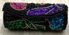 Lipstick Hard Case Beaded Holder With Mirror And Snap 3 1 2  X 1-1 4  Bows