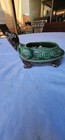 Vintage Green Brown Turtle Planter With Baby Ceramic Peoples Republic China