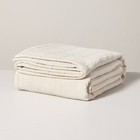 King Textured Grid Quilt Beige - Hearth   Hand With Magnolia