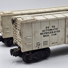 Vintage Lionel Train No  3472 Automatic Refrigerated Milk Car O Gauge Lot Of 2