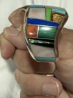Sterling Silver Native American Cuff Bracelet 6 25 Inches Of Cuff  Gap 1 In 