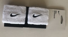 Nike Unisex White  black Tennis Wristbands 2pack  1 Pair  One Size New Nnn04-101