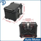 Motorcycle Top Case Tail Box 45l  Aluminum Trunk Luggage Storage Rear Tour Box