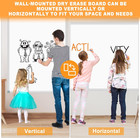 Dry Erase Board For Wall 72 x40  Aluminum Presentation Magnetic Whiteboard With