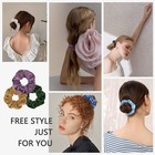 Cehomi 75 Pcs Velvet Hair Scrunchies Hair Bands Women Or Girls elastic Soft