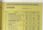 Graflex Photographic Products Dealer Net Price Schedule Feb 1973 Last Singer 