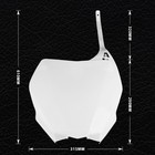 Front Number Plate Dirt Bike For Yamaha Yz125 Yz250 2006-14 Yz250f Yz450f 06-09