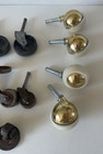 Mixed Lot Of 24 Pcs Vintage Casters Furniture Industrial Steel Rubber