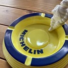 Michelin Man Bibendum Tire Ashtray Yellow Accessory Case Interior No Box Used