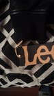 Lee Men s Bomber Jacket Black Full Zip Pockets Size M Solid Faux Leather