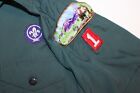 Boy Scouts Of America Bsa Men s Adult Shirt Small Venturing Green Glued Patches