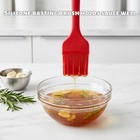 2 Pack Silicone Basting Brushes With Stainless Steel Core - 8inch 10inch  Red