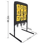9 Hole Pitching Net With Strike Target   Adjustable Baseball Softball Pitching 