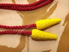 Repro Napoleonic Victorian Crimean War Hussar Barrel Sash Belt Yellow On Scarlet