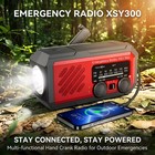 5200mah Emergency Solar Hand Crank Weather Radio Power Bank Charger Flash Light