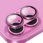 2 Pack For Iphone 16 16 Plus Tempered Glass Metal Camera Lens Protector Cover