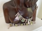 Modern Luli Hammerzstein Necklace And Bracelet Sterling Silver Roman Glass
