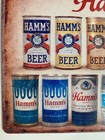 Hamm   s Beer Metal Sign - Evolution Of Cans Minnesota Hamms Retro