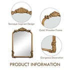 Vintage Vanity Small Gold 8x12 Antique Tabletop Mirror With Stand 12 l X 8 5 w