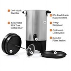 40-cup Stainless Steel Coffee Maker Urn   Hot Water Dispenser