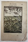 Agra India City Hand Colored Birds-eye View Print 1683 Mallet Charming Color