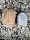 Us Ww1 M1917  Mounted Canteen   Aca 1918   Cover   Brauer 17     Leather Strap