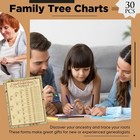 30 Pcs Family Tree Charts To Fill In Genealogy 8 Generation 255 Name    